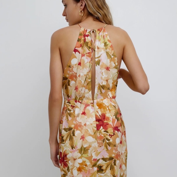 NWT Significant Other Chiara Floral Print Tie Back Mini dress - Picture 10 of 13